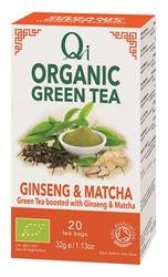 15% OFF Qi Organic Green Tea Ginseng & Matcha 20 Bag by Qi