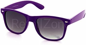 Purple Wayfarer Aviator Sunglasses Retro 80's Fashion Wayfarers Geek Tint Lenses