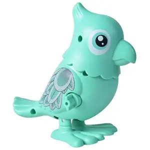 SQUICKLE Wind and Dancing Bird Toys for Boys and Girls , Sparrow Clockwork Toy , Jumping & Walking Toy for Kids (Multicolour)