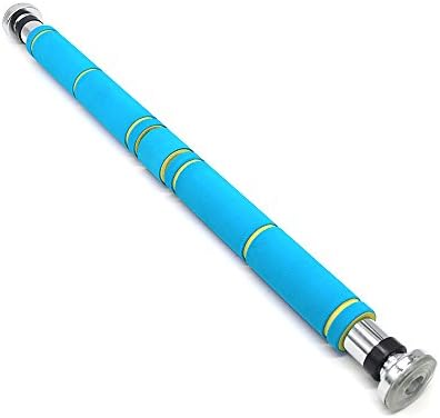 Reelva Pull Up Bar Exercise Fitness Home Gym Chin Ups Sit Ups Bar Door Workout Strength (Blue)