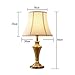 Produktbild stts Household Bedside Table Lamp, Decoration Desk Lamp, Studentye Protection Table Lamp Minimalist Romantic Warm Brass Table Lamp Living Room Study Office Creative Decorative Lighting Reading Table