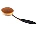 Koly Big Oval Tooth Brush Foundation Makeup Brushes Loose Powder Brush (Gold )