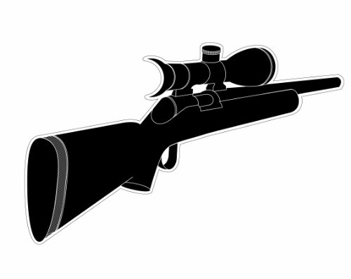 Preisvergleich Produktbild Peleg Design PE268 Aufkleber für Türspion Eye Spy, Gewehr-Motiv, 23 x 18 cm