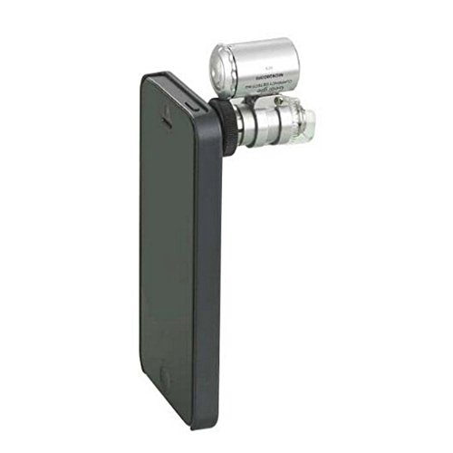 LY Neu Handlupe 60 Fach mini Mikroskop Vergrößerung Vergrößerungsglas Lupe mit Led Beleuchtung UV Licht - 6