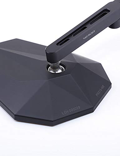 HIGHSIDER Motorrad Lenkerendenspiegel Stealth-X5, Stiel kurz, 1 Stück, E-geprüft