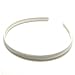Ivory Satin Covered Alice Hair Band Headband Bridesmaid Flower Girl 1cm (0.4") Wide
