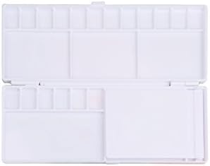 Palette Resin Watercolour Palette Three Sides 18 Grids 24 Grids Portable Storage Box Artist Oil Watercolor Hold Flip Palette Paint Tool Organizer
