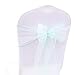 Produktbild BITFLY 100pc Organza dekoband Stuhl Stuhl Schleife, Stuhl Band, Schärpe, für Hochzeiten Hochzeit Party Bankett Dekoration 30 Farben 18x275cm - Tiffany