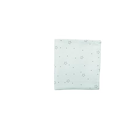 DOMIVA 1300535 Maxi Lange Bambou Etoiles Grises Blanc 120 x 120 cm