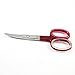 SUPER SHARP 3.5" Professional Finger Toe Nail Scissors Stainless Steel Manicure CURVED/STRAIGHT Scissors (Red)