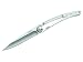 Produktbild Deejo Leichtgewichtsmesser, Colors, 27g, AISI-420 Stahl,, weiß, Liner-Lock, Mikrofaser-Etui, Gürtelclip