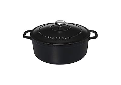 Chasseur 11832201 Cocotte ronde, Fonte émaillée, Mat (intérieur Noir), 22 cm