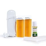 wachserhitzer set Einfache Handhabung Mit dem Haarentfernung-Wachsset können Sie größere Körperteile wie Beine, Brust und Arme einfach und optimal enthaaren. Mit drei einfachen Schritten haben Sie Ihre Wunschhaut erreicht.