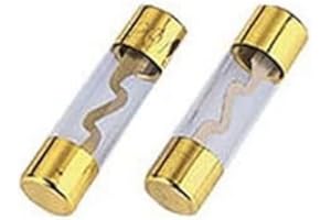 ‎HAMA Hama Bezpiecznik szklany 2 sztuki, bezpiecznik samochodowy, 10 x 38 mm, 60 A, pozłacany