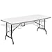 Produktbild Festnight Campingtisch Klapptisch Buffettisch Gartentisch aus HDPE mit Tragegriff 180 x 75 m Weiß Faltbar