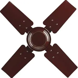 Shop India?25 inches Brown Ceiling fan 4 Blade 600 mm Silent operation with 900 RPM _B07