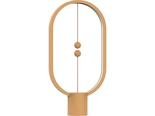 DesignNest by Allocacoc Heng Lamp Elipse Light Wood, Madera Clara, Ellipse