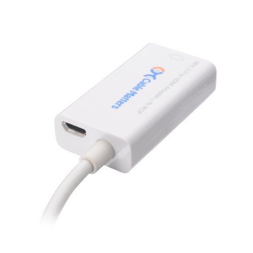 Cable Matters® MHL 2.0 auf HDMI Adapter für Samsung Galaxy S3/S4/S5/Note 2/Note 3/Note 8.0/Note 10.1 mit Micro-USB Ladekabel Weiß - 3