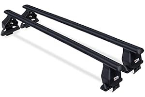 MENABO Barras de techo portaequipajes de acero para Nissan Qashqai (J11) de 5 puertas a partir de 2014