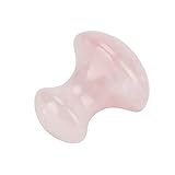 Natural Rose Quartz Crystal Mushroom-shaped Massage Hot Stone for Face Eyes Body Spa Massage Kit - Pink