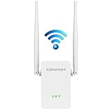 [COM COMPATIBILIDAD FUERTE] Funciona con cualquier enrutador estándar. Soporte para dispositivos WiFi 802.11b / g / n y señales de 2.4GHz. El puerto Ethernet permite que el amplificador de extensión funcione como un adaptador inalámbrico para conectar dispositivos cableados.