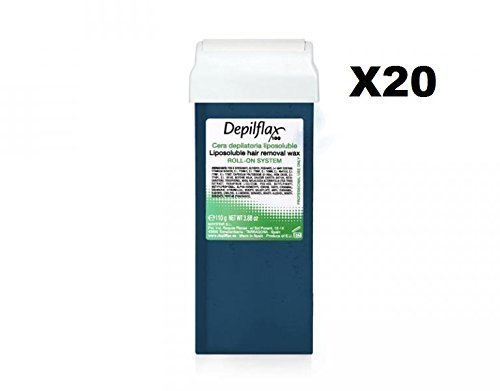 Preisvergleich Produktbild 20 roll on Wachs Enthaarung depilflax Azul