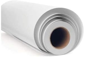 Self Adhesive Sticky Back high Gloss White Sign Vinyl by vgoltd fablon craft covering (10m x 610mm roll, White)