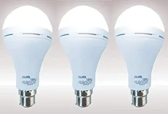 CLASS WELL Rechargeable Emergency Inverter LED Bulb B22 9-Watt - White (Combo of 03)