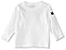 Polarn O. Pyret Classic PO.P Baby Long Sleeve Unisex T-Shirt, Soft White, 2-3 Years