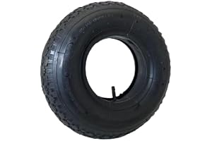 pokm toolsmarket Skottkärra däck 4.00-6, mantel med innerslang, maximalt tryck 2,1 bar/30 psi, dubbelsömmar däck, reservdäck