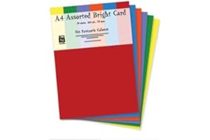 SHOP INC Pack of 30 A4 Bumper Variety Assorted Colours Sheet Cards 230 Mic 160 Gsm Arts Crafts