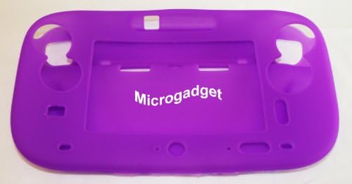 Purple Silicone Rubber Gel Soft Skin Case Cover for Nintendo Wii U Gamepad Remote Controller
