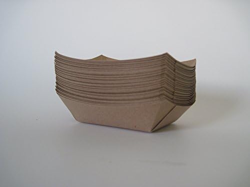 Small (1/4 Lb.) Kraft Paper Food Tray | 25 Ct by Creative Juice Cafe