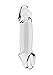 Produktbild Sono by Shots Toys No.17 - Dong Extension  - Penis Manschette mit Ballstrap, Schaftlänge 323 mm, klar transparent, 1 Stück