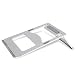 Produktbild SAVONGA Ständer aus ALUMINIUM für Tablet Laptops Macbook Pro Air 10 14 bis 17 Zoll Faltbare und Tragbare Ergonomischer Notebook Halterung