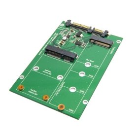 cablecc 2 in 1 Combo Mini pci- E 2 Lane m.2 NGFF & MSATA SSD AUF SATA 3.0 III Adapter Konverter PCBA
