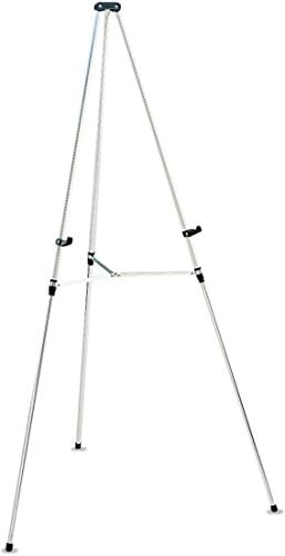 NOBO TELESCOPIC DISPLAY EASEL SILVER, Art Painting Easel Board