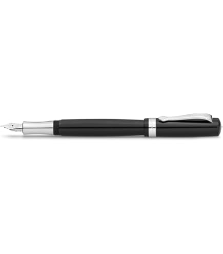 Kaweco SPECIAL Stylo Plume Noir En Aluminium Au Format Octogonal