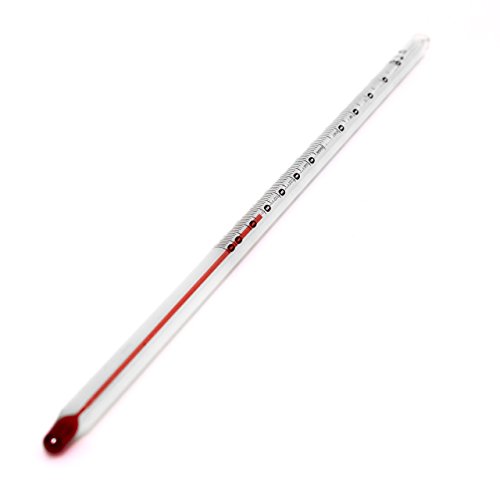 2 Stück Set Glas Tee / Wasser Thermometer . Teethermometer 0 bis °C bis + 200 ° Celsius 28 cm Länge - 3