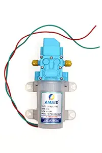 AMAID 140 Psi 12V DC 6.5/LPM Micro Electric Diaphragm High Pressure Water Pump. DC Input Oprated Motor. Diaphragm Water Pump