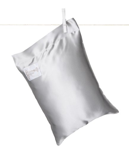 Little Giraffe Satin Nap Pillow Solid (Silver)
