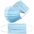 PROMAXX 3 Ply Face Mask with Nose Pin 100% Certified Pharmaceutical/Surgical Face Mask with Meltblown Layer and Non Irritant Ear Loops(BLUE, Unisex, Free Size, Comfortable Fit, Pack of 100)