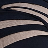 Bambus Turban für Chemotherapie – Shanti Schwarz und Braun - 2