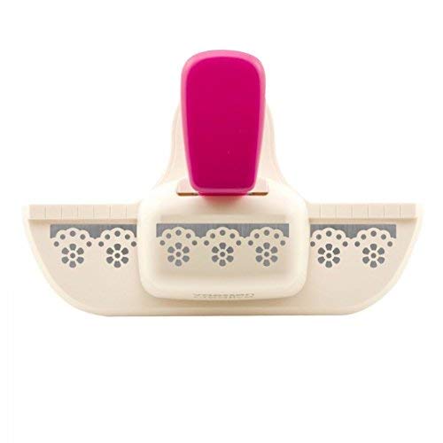 Vaessen Creative Perforadora de Bordes, Diseño Flor, Para Proyectos DIY, Scrapbooking, Creación de Tarjetas y Más