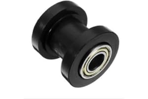 Alamor Guida del tenditore del tendicatena a Catena da 10 mm per Moto da Pit Bike Mini Dirt Nero/Rosso/Bianco - Nero