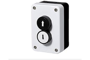 WMLBK Double commutateur pour portes de garage - Étanche - Pont élévateur - Bouton-pression - Portes roulantes - Bouton-poussoir