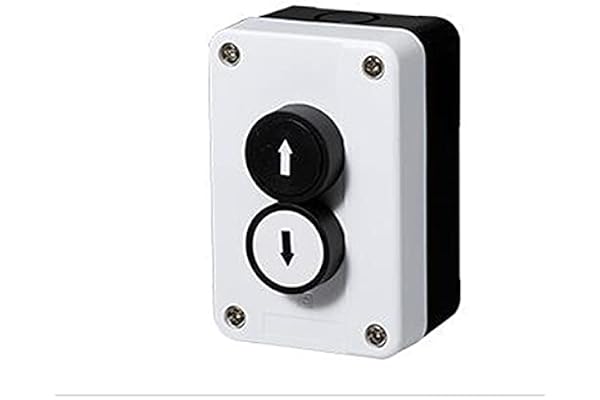Double commutateur pour portes de garage - Étanche - Pont élévateur - Bouton-pression - Portes roulantes - Bouton-poussoir