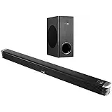 boAt AAVANTE Bar 1800 120W 2.1 Channel Bluetooth Soundbar with Boat Signature Sound, Wireless Subwoofer, Multiple Connectivity Modes, Entertainment Modes, Bluetooth V5.0(Premium Black)