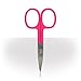 Nail Scissors Professional Technician Stainless Steel Hot Pink Manicure Curved Scissors
