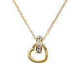 ✔ FÜR JEDEN ANLASS: Die mit 3 Micron und 18 Karat vergolgete Kette für Damen umfasst eine Kettenlänge von 40 cm. Zur individuellen Erweiterung der Damen Goldkette mit Herz Anhänger liefern wir eine 5 cm Verlängerung frei Haus. Der Gold Anhänger der Damenkette umfasst einen Durchmesser von ca. 15 mm und besteht, ebenso wie die Goldkette, aus mit 3 Micron und 18 Karat vergoldetem Stainless Steel.